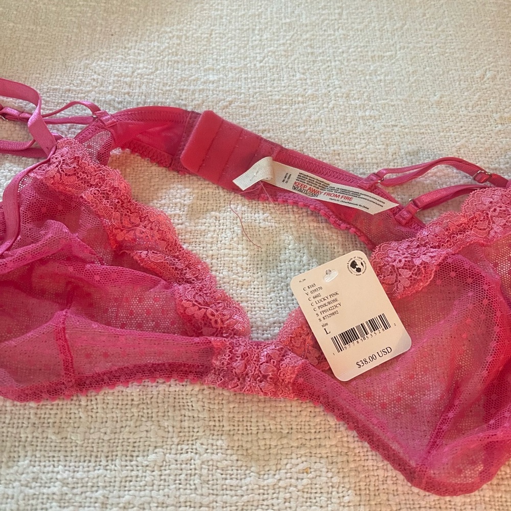 Oh My Darling Plunge Bralette in Lucky Pink